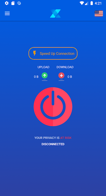 VPN X - Free, Fast and Unlimited Screenshot 1 