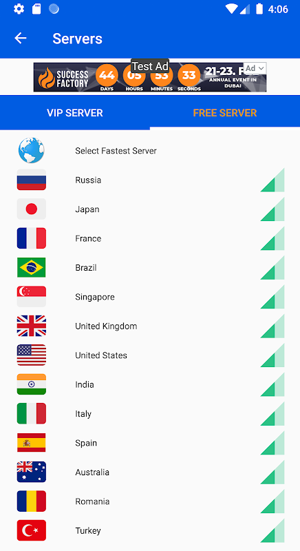 VPN X - Free, Fast and Unlimited Screenshot 2 