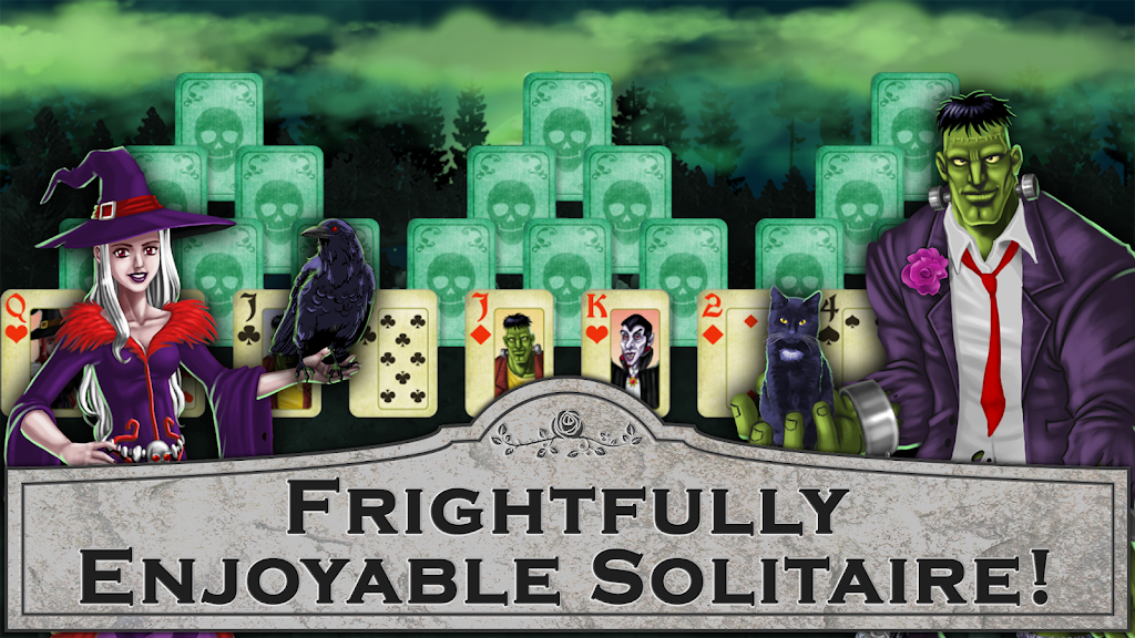 Halloween Tri-peaks Solitaire Screenshot 1