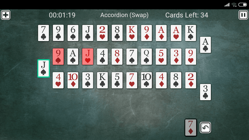 Accordion Solitaire Screenshot 4 