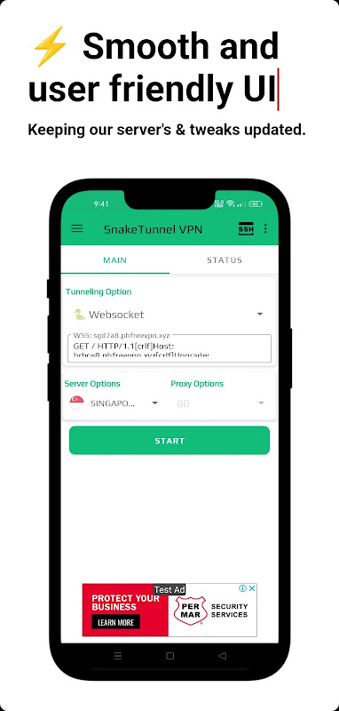 SnakeTunnel VPN Screenshot 2 