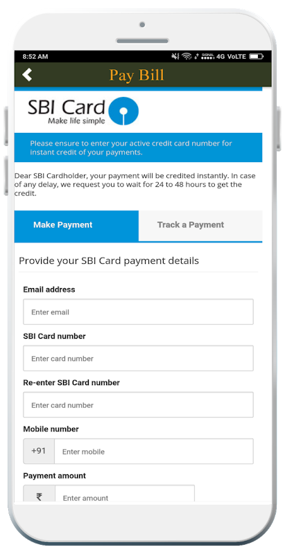 Credit Card Bill Payment Screenshot 2 