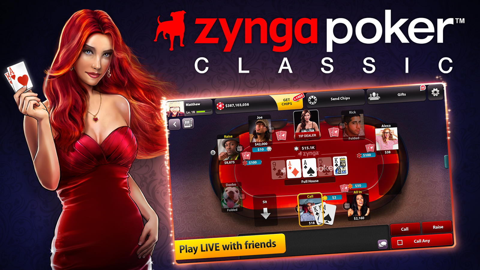 Zynga Poker Classic TX Holdem Screenshot 1