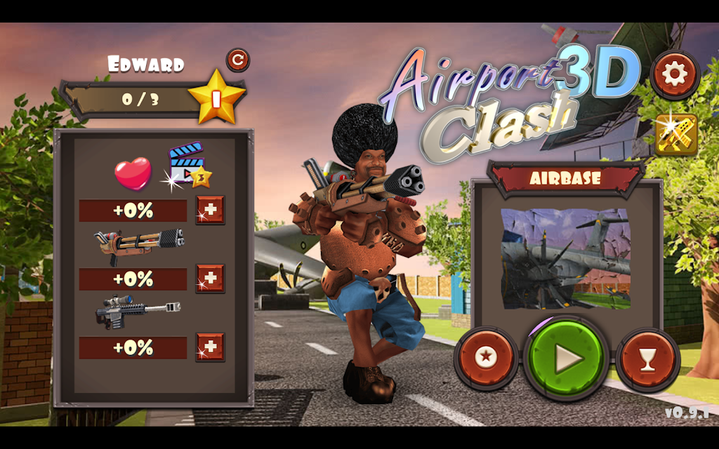 Airport Clash 3D - Minigun Sho Screenshot 1 