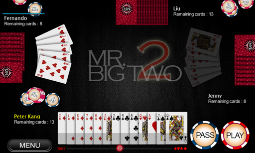 Mr. Big Two - Card game Screenshot 2 