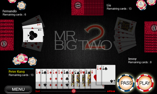 Mr. Big Two - Card game Screenshot 3 