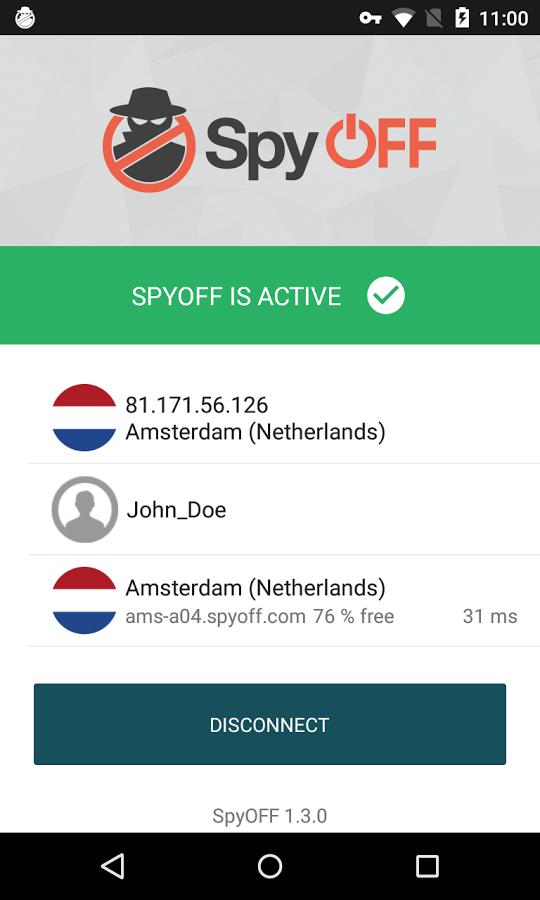 SpyOFF - VPN Client Screenshot 3