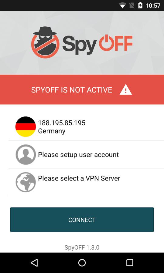 SpyOFF - VPN Client Screenshot 1