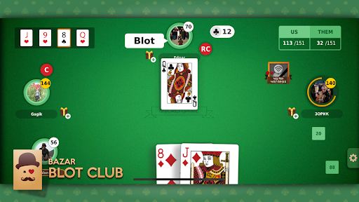 Bazar Blot Club : Best Armenian Card game : Belote Screenshot 4