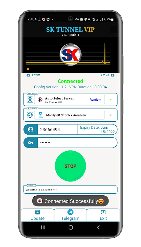 SK TUNNEL VIP VPN Screenshot 3