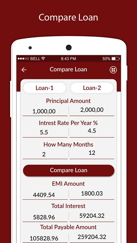 EMI Calculator - Loan EMI Calculator Screenshot 1