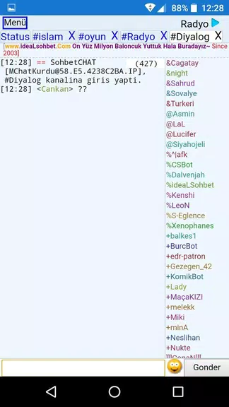 ChatKurdu Mobil Sohbet Screenshot 3