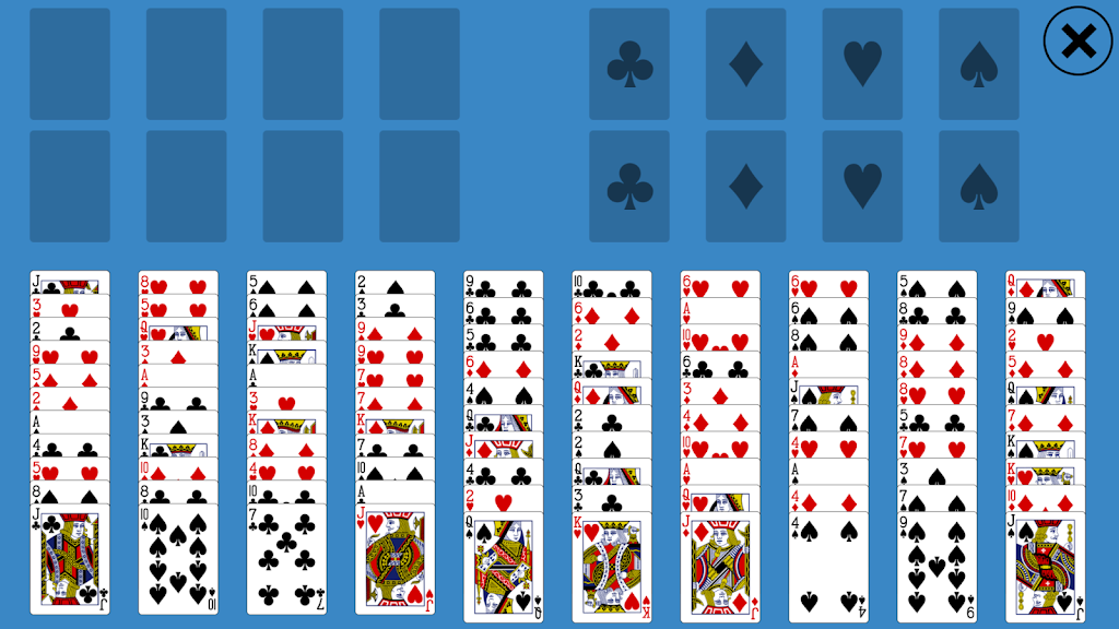 Solitaire FreeCell Two Decks Screenshot 1