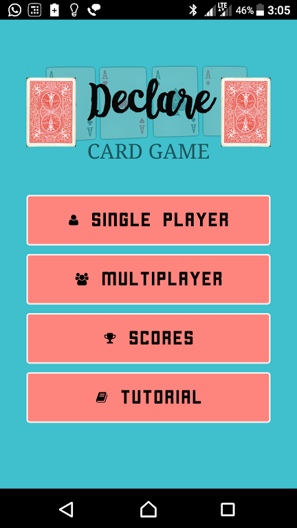 DECLARE CARD GAME Screenshot 1