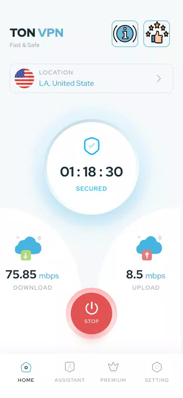 TON VPN - Free Unlimited VPN - Secure VPN Screenshot 1 