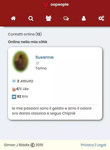 WooPeople Social Incontri Screenshot 1