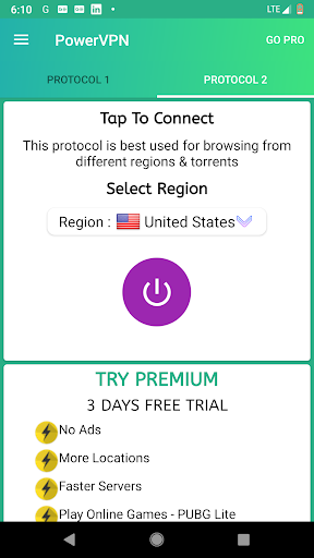 Power VPN Free VPN Screenshot 1 