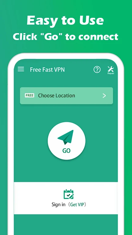 Free Fast VPN - Unlimited secure proxy VPN Screenshot 1