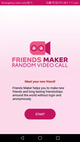 Friends Maker - Random Video Call Screenshot 1