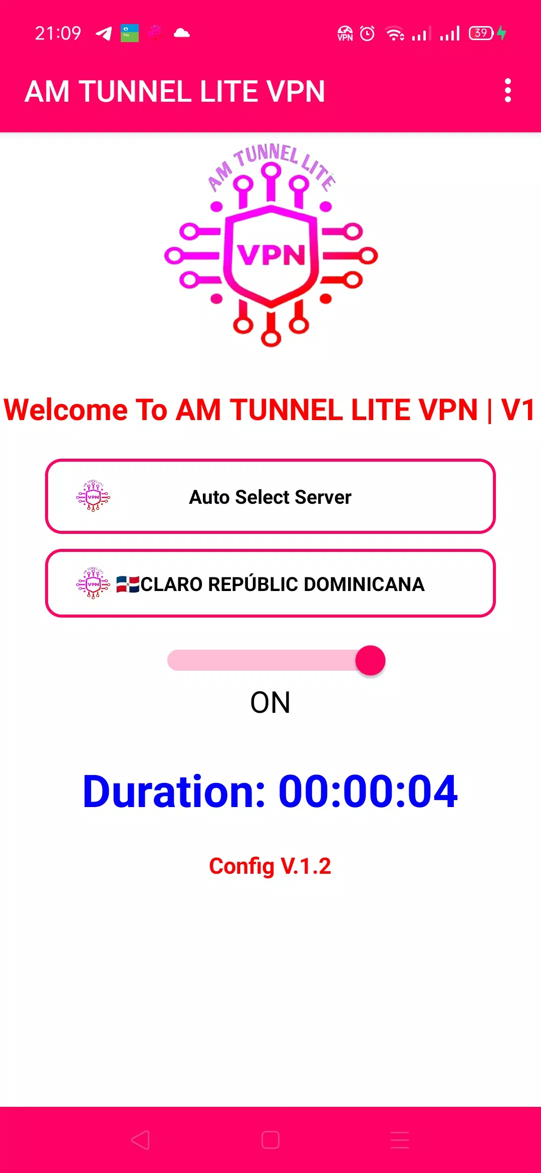 AM TUNNEL LITE VPN Screenshot 2