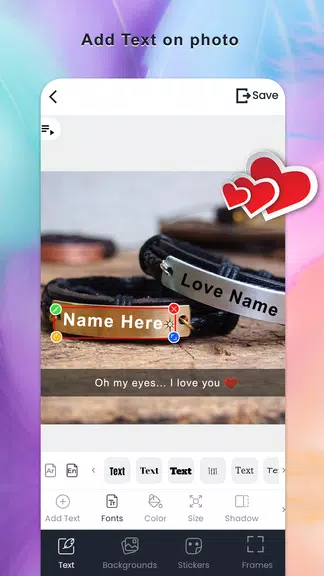 Name on necklace - Name art Screenshot 2 