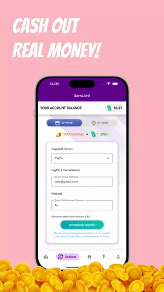 Earn Money with EarnLAH! Screenshot 2