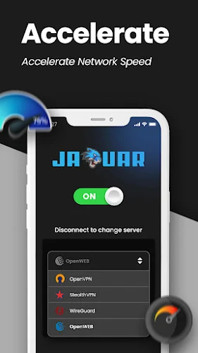 Jaguar VPN - Fast & Secure Screenshot 2