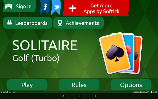 Golf (Turbo) Solitaire Screenshot 1