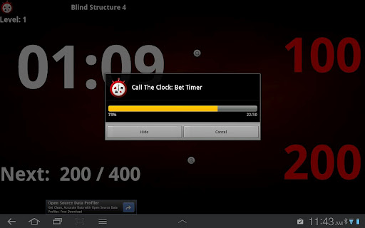 Talking Poker Timer - Clock Screenshot 1