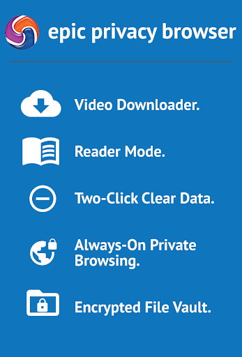 Epic Privacy Browser with AdBlock, Vault, Free VPN Screenshot 4