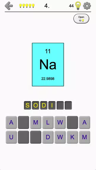 Elements & Periodic Table Quiz Screenshot 1 