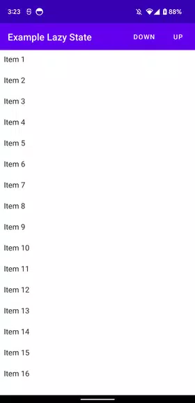 Jetpack Compose LazyState Demo Screenshot 1