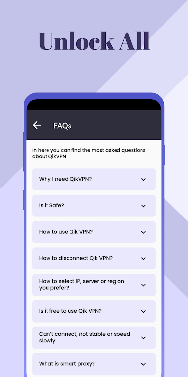 Qik VPN - Fast & Secure Proxy Screenshot 3 