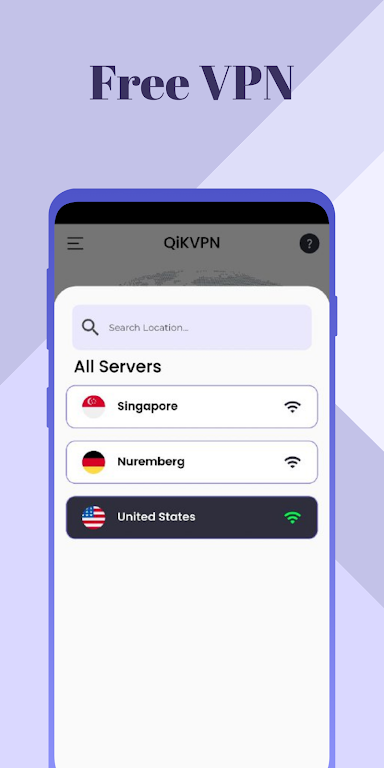 Qik VPN - Fast & Secure Proxy Screenshot 1 