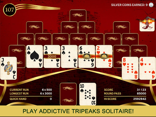 Towers Tri Peaks: Classic Pyramid Solitaire Screenshot 3