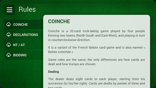 French Coinche - Free Screenshot 1