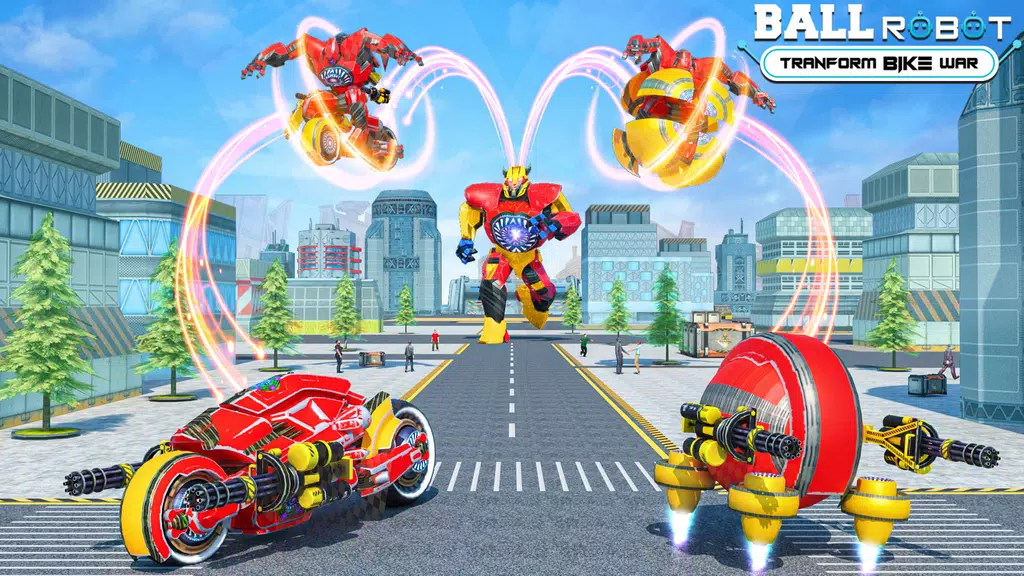 Ball Robot Transform Bike War Screenshot 1