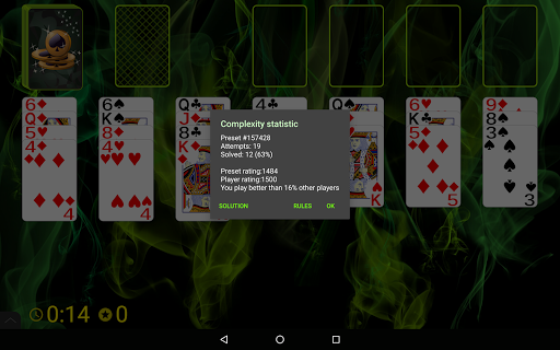 Spider Solitaire (Web rules) Screenshot 3