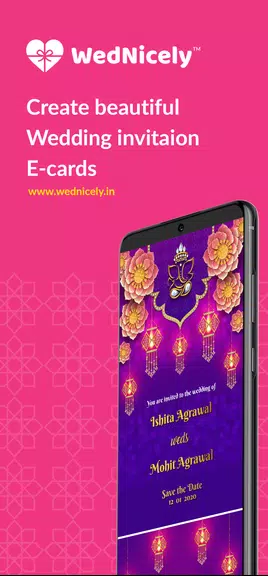 Shaadi & Engagement Card Maker Screenshot 1