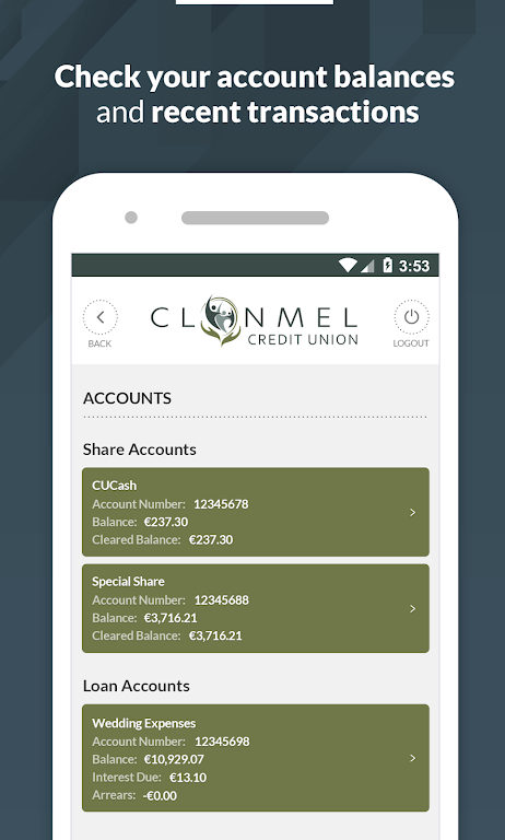 Clonmel Credit Union Screenshot 1