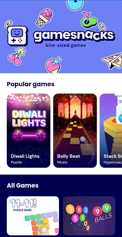 GameSnacks ~ Bite-sized Games All in One Screenshot 1