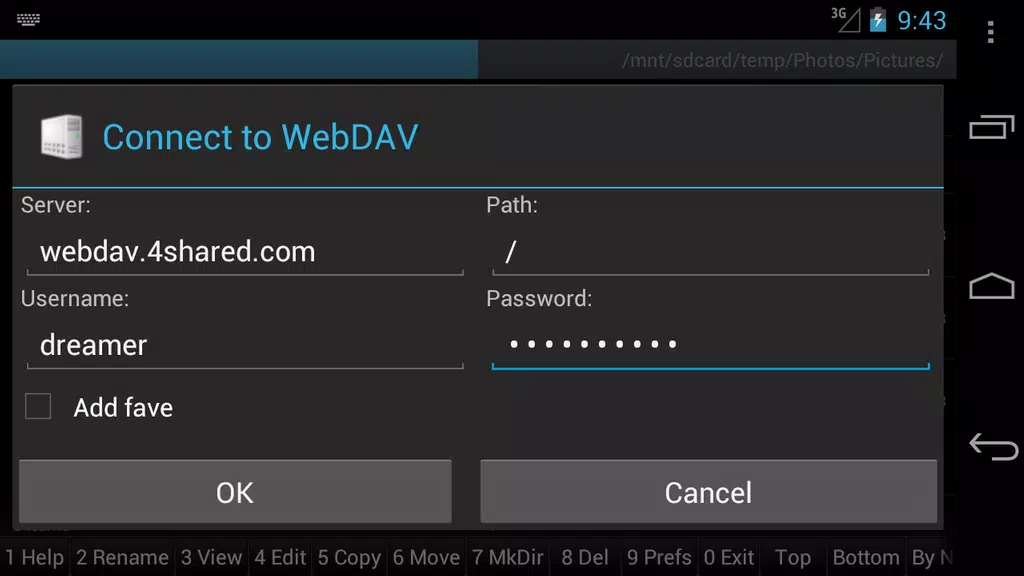 WebDAV for Ghost Commander Screenshot 1