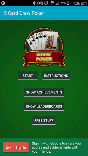 Five Card Draw Poker - Free Screenshot 3 