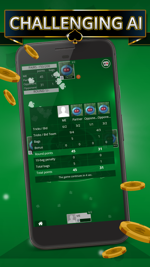 Spades Offline - Single Player Screenshot 2