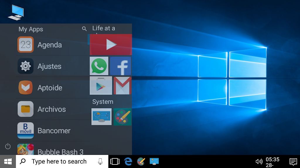 Windows 10 Emulator Android Screenshot 2 