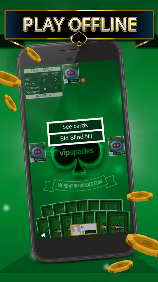 Spades Offline - Single Player Screenshot 3