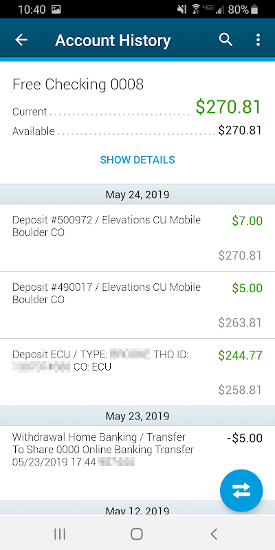 Elevations Credit Union Mobile Screenshot 2 