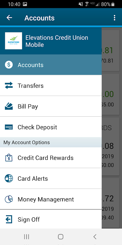 Elevations Credit Union Mobile Screenshot 1 