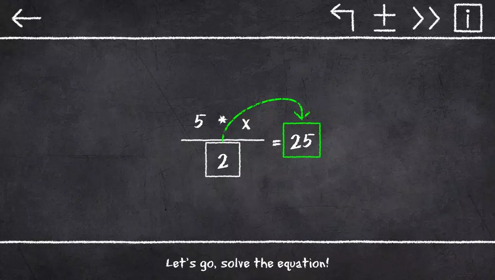 x=1: Learn to solve equations Screenshot 1