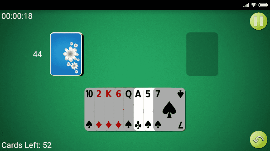 One-handed Solitaire Screenshot 2